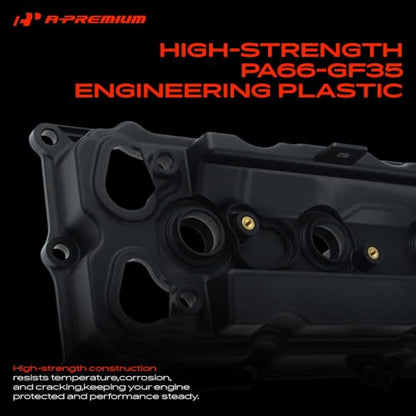 A-Premium Left Side Engine Valve Cover with Gasket - style: Left Side