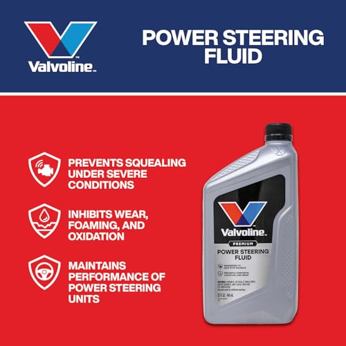 Valvoline Power Steering Fluid, Maintains Performance & Condition, Prevents Squealing, Inhibits Wear & Oxidation, Meets GM 1050017, Chrysler 5931 & Ford M2C195-A, 32oz - size: 32 fl oz