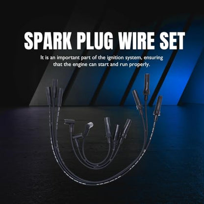 7733 Ignition Spark Plug Wires Set of 6 Replace 68017712AB - style: 7733