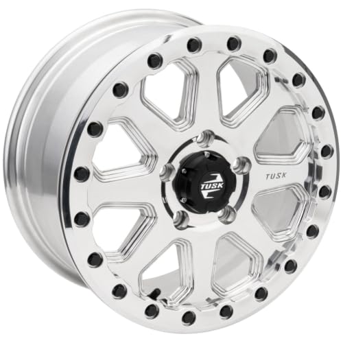 Tusk 5/114.3 (5/4.5) Uinta Beadlock Wheel - 15x7, 6.0+1.0, Polished - color: Polished