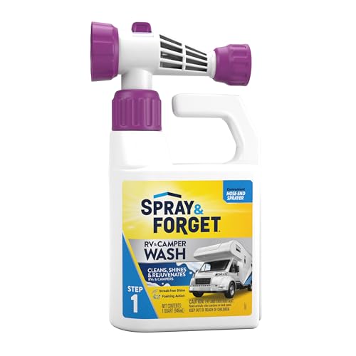 Spray & Forget RV & Camper Cleaner with Hose End Adapter - 1 Quart - style: RV & Camper Cleaner