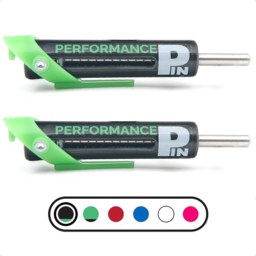 The Original Drop Set Pins for Gym | One More Rep with Weight Stack Pins | Instant Transition to Lower Weights for More Reps | Proudly Made in America | 5/16" Pin - color: BLACK