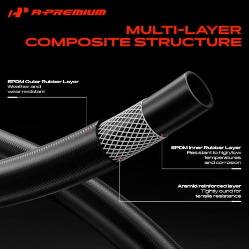 A-Premium Upper Radiator Coolant Hose Compatible with Honda & Acura