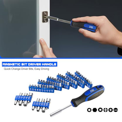Prostormer 279-Piece Mechanics Tool Set with Toolbox, Blue - color: Blue