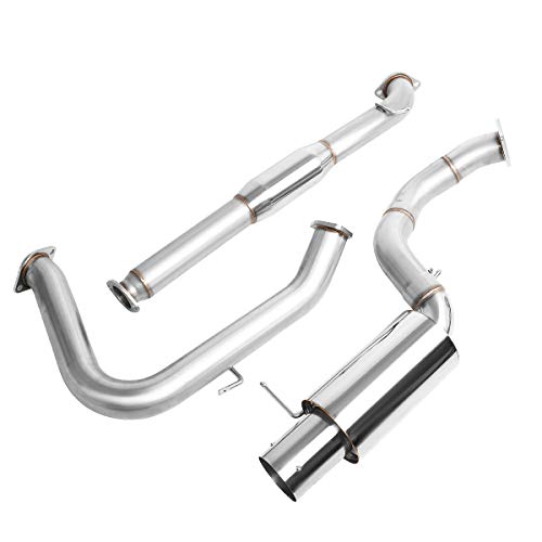Auto Dynasty 4" Round Catback Exhaust Tip System For 2000-2005 Mitsubishi