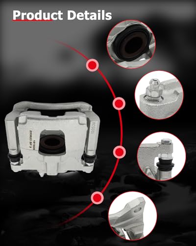 cciyu Front & Rear Brake Calipers with Bracket For Dodge, For Jeep - size: Front & Rear[18B5044+18B5045+18B5046+18B5047]