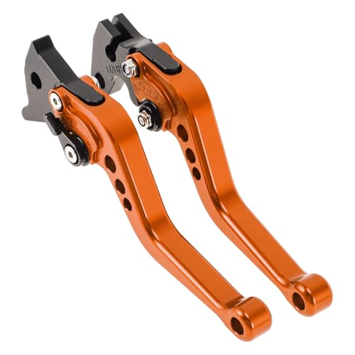 Short Brake Clutch Levers for Yamaha Raptor 660 2001-2004 Orange - color: Orange