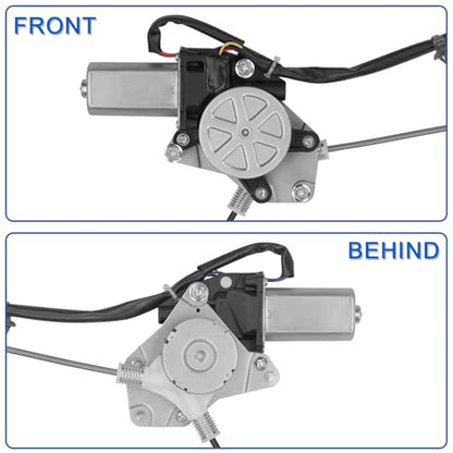 Obaee Window Regulator with Motor Front Left Driver Side, Replace 741-766 - size: Front Left Driver Side