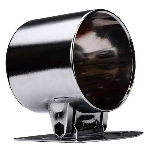 RACETECH 52mm Universal Single Gauge Mounting Cup & Stand – Chrome - color: Chrome, size: 52mm (2-1/16")