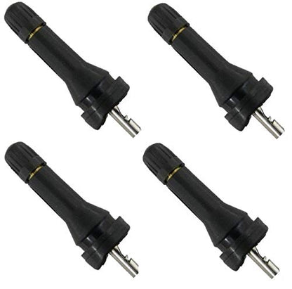 (Set of Four) Muzzys VS-90 VS90 Rubber Replacement Tire Valve Stem TPMS Kit for Schrader 20043 Dill 7001-HPR REDI-Sensor and Many OE Vehicles