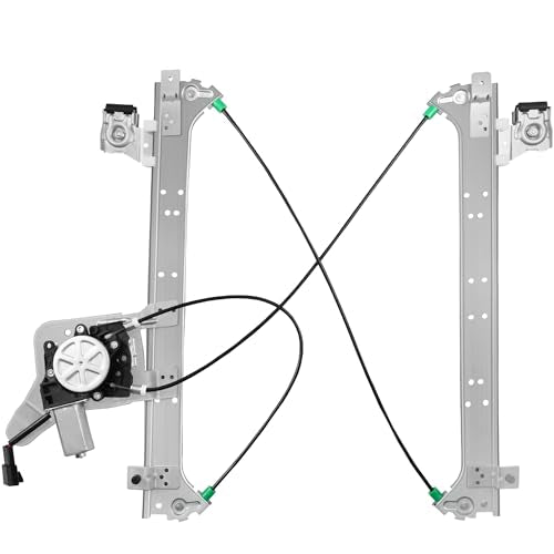 Rear Passenger Side Power Window Regulator with Motor (2 Pins) Fit for 2001-2006 Chevrolet Silverado 1500 3500, Avalanche Suburban GMC Sierra 1500 2500 3500 Yukon XL Cadillac Escalade, 741-579 - size: Rear Passenger (RH)