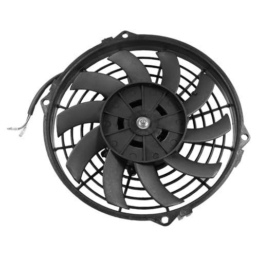 JDMSPEED New Universal Slim Fan Push/Pull Electric Radiator Cooling Engine Kit 12V 80W 9 Inch - color: Black, size: 9 Inch