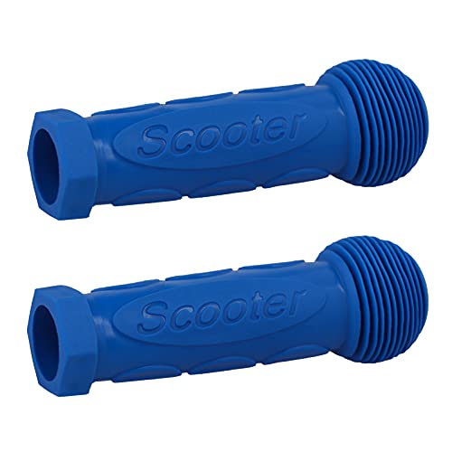 Kids Scooter Handle Grips Replacement Handlebars for 2/3/4 Wheels Child Kick Scooters Bike Rocking Car Push Cart, 9 Color Available, 2-Pack - color: Blue