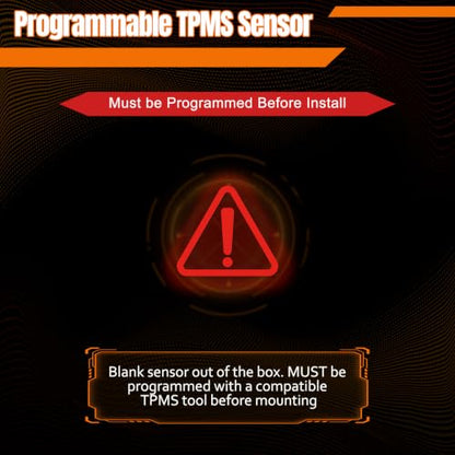 ‎SHOCKENT Universal Programmable TPMS Sensor, Dual Frequency (1 Pcs)