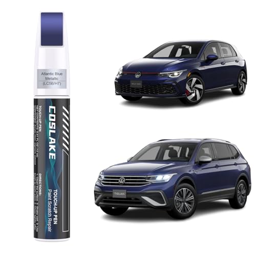 Car Touch Up Paint(Atlantic Blue Metallic(LC5B/H7)) for Volkswagen - color: Atlantic Blue Metallic(LC5B/H7) for 2024 Tiguan/2024 Golf GTI