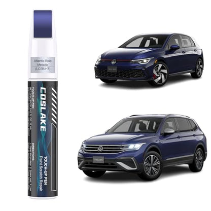 Car Touch Up Paint(Atlantic Blue Metallic(LC5B/H7)) for Volkswagen - color: Atlantic Blue Metallic(LC5B/H7) for 2024 Tiguan/2024 Golf GTI