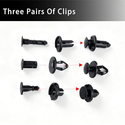 Retainer Clips & Rivets Set – 20 Sizes for Tesla Clips Bumper Fender Body Clips for Tesla Model 3 Y S X Cybertruck–Comes with 6 Common Tools OEM Original Factory Standard Quality