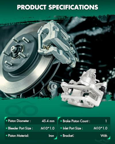 SCITOO Rear Left & Right Disc Brake Calipers With Bracket 18B5399 18B5398 - size: Rear[18B5399 & 18B5398]