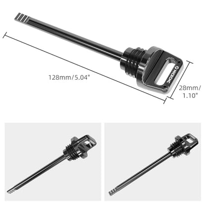 NICECNC Oil Dipstick with Holes Black,T6 Aluminum - color: black
