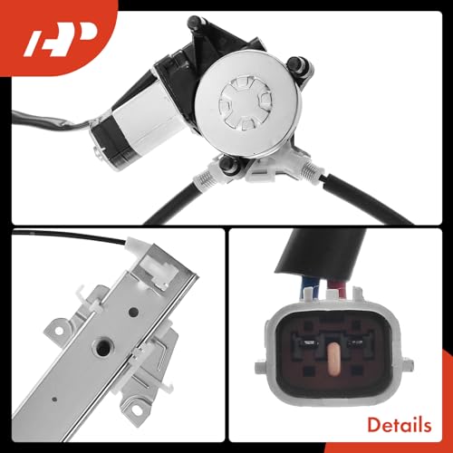 A-Premium Front Driver Side Power Window Regulator with Motor (2-Pin) - style: Front Driver