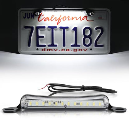 LivTee License Plate LED Light, Extremely Bright Assembly for Trailer UTV ATV Truck RV Boat, Xenon White(6000K) - color: Xenon White