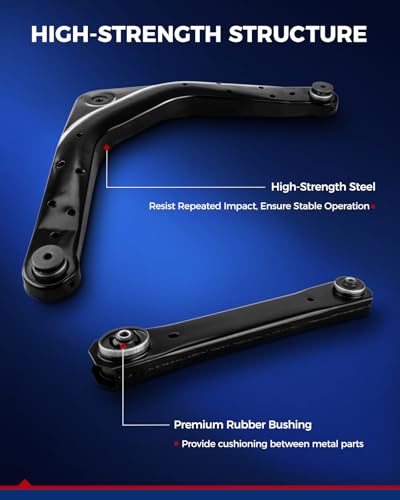 KAX 4pcs Rear Upper & Lower Control Arms for Jeep Grand Cherokee 1999-2004 - size: Jeep Grand Cherokee 1999-2004