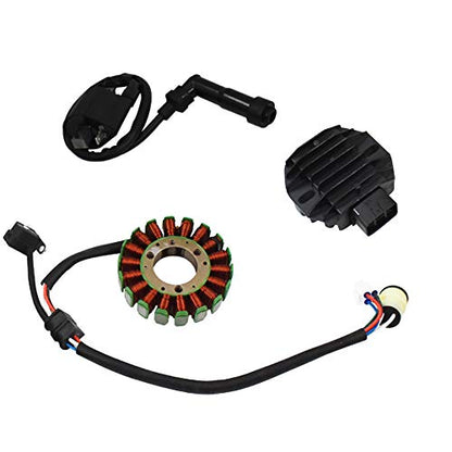 labwork Stator and Regulator Rectifier and Ignition Coil Replacement for Yamaha Raptor 660 2001-2005 YFM660 YFM660R YFM660RSE