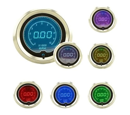 7 Color LED Turbo Boost Gauge 30 PSI 52mm for Car Truck