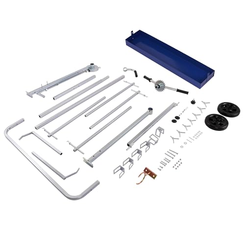 Rotating Paint Stand Universal W/Tool Tray&360° Rotation Adjustable - color: Blue
