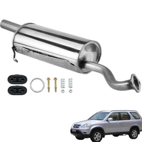54427 Stainless Steel Rear Exhaust Muffler For 2002-2006 Honda CR-V CRV2 - size: 02-06 Honda CR-V