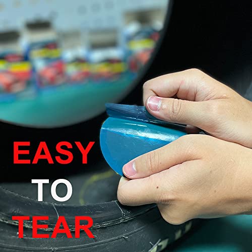 PAX 20 Pcs 80mm Round Universal Tire and Tube Patch Repair Kits, for Radial and Bias Tires Truck, Tractor, Agricultural Vehicles, Motorcycle, BMX, ATVs, River Floating, Inflatable Rubber - size: 80mm