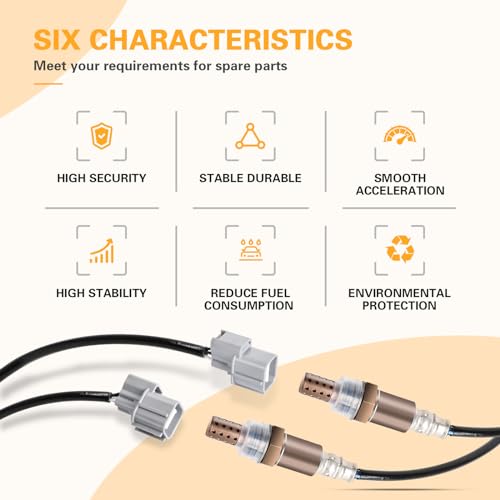Nifeida 234-4726 234-4097 Oxygen Sensor (Set of 2) Heated Downstream/Upstream O2 Sensor Compatiable with Acura TL 1995-1998 TL L5-2.5L - size: 234-4368