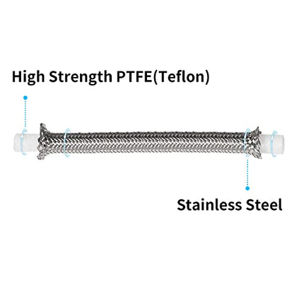 MuHize 70" 6AN Transmission Cooler Line Stainless Steel Braided for GM - size: 70 Inch