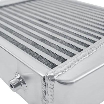 Universal Intercooler 18''x13''x3.3" Front Mount Intercooler 3'' Inlet and Outlet Aluminum Turbo Intercooler Direct Replacement for Any Turbo Charger system - size: 18''x13''x3.3" 3''
