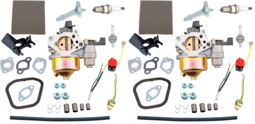 HZ Adjustable Carburetor Air Filter Kit for Harbor Freight Predator 212 Non Hemi Engine 69727 69730 Water Pump 63405 63406 56160 56162 57322 and More (Pack of 2) - size: Standard (Pack of 2)