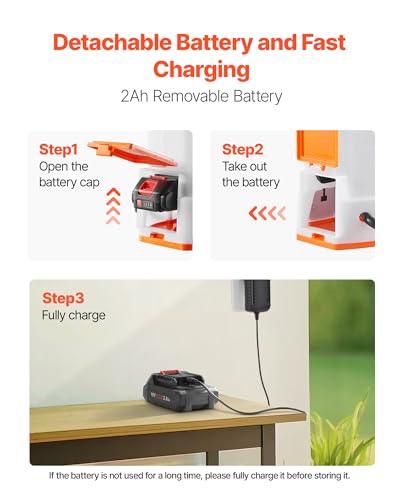 VEVOR Battery Powered Backpack Sprayer 3.2 Gal, Powerful Electric Sprayer, Weed Sprayer for Garden and Lawn, Adjustable 0-90 PSI, 2 Retractable Wands & 5 Nozzles, Yard Sprayer - size: 3.2 Gal