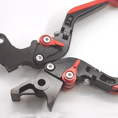 for KLX230 klx230 2026 2025 Adjustable Folding Scooter Brake Clutch Lever Handle2020-2026 Motorcycle Accessories (Black) - color: Black