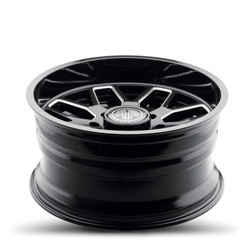 22x10 Gloss Black Milled Aluminum Alloy Wheel | 5x127 Bolt Pattern | -21mm Offset | 4.6in Backspacing | 78.1mm Center Bore | 2500 lb Load Rating