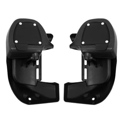 TCT-MOTORPARTS Carbon Fiber Lower Vented Leg Fairing Glove Box Fit For Harley Road King, Street Glide, Electra Glide, Ultra-Classic 1983-2013 - color: Gloss Carbon Fiber