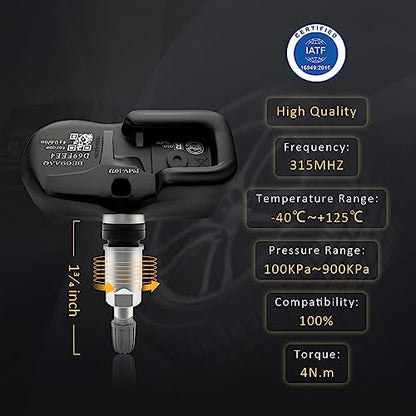 Marsflex TPMS Sensors Pre-Programmed Fit for Lexus Toyota Prius Rav4 Camry