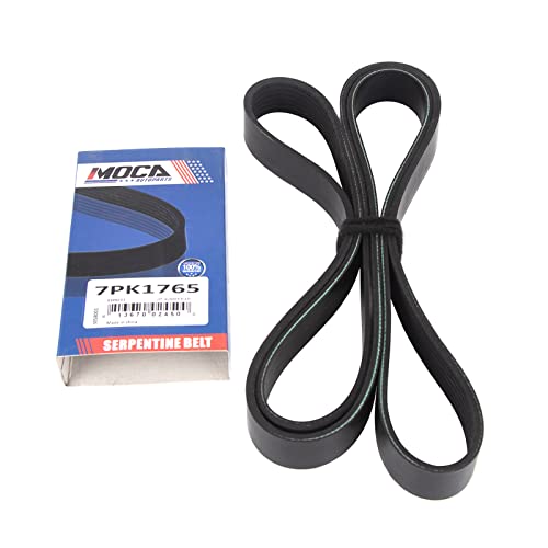 MOCA 7PK1765 EPDM Serpentine Belt for 11-13 Acura TSX 3.5L & 08-15 Dodge Viper 8.4L & 13-14 SRT Viper 8.4L - size: 7PK1765