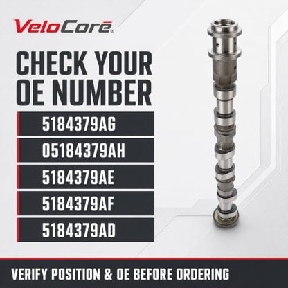 Left Intake Camshaft 5184379AG 3.6L Engine Only - size: Left Side Intake