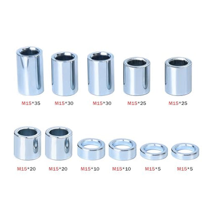 15mm Motorcycle Wheel Spacers Kit Axle Bushings For XR50 CRF50