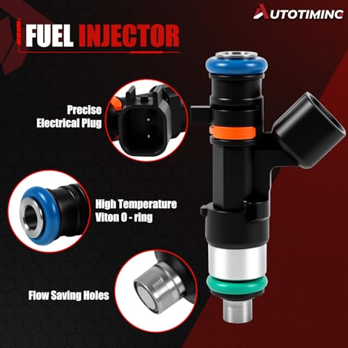 0280158028 Fuel Injectors Set of 6 Compatible with 2008-2010 Avenger 2.7L - color: F-0280158028