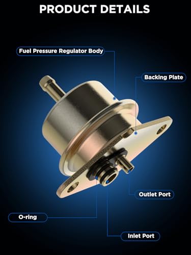 ZNB F4SZ9C968A Fuel Pressure Regulator Replaces F4TZ9C968B 1Pc Golden