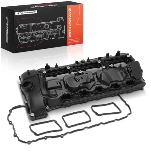 A-Premium Engine Valve Cover, with Gasket & Bolts, Compatible with BMW F80 F82 F83 F87 Series, M2 2019-2021, M3 2015-2018, M4 2015-2020, N55 L6 3.0L Turbo, Replace # 11127846359