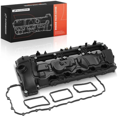 A-Premium Engine Valve Cover, with Gasket & Bolts, Compatible with BMW F80 F82 F83 F87 Series, M2 2019-2021, M3 2015-2018, M4 2015-2020, N55 L6 3.0L Turbo, Replace # 11127846359