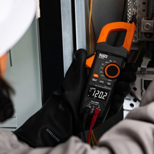 Klein Tools CL460S 400A AC/DC Auto-Ranging Smart Digital Clamp Meter with TRMS, Multimeter, Voltage Meter, Backlit Display, Amp Meter, Electrician Tools - size: Smart Meter