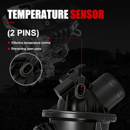 GAGN Engine Coolant Thermostat Housing Assembly Compatible with BMW F10 Series 528i 2011-2011,F01 Series 740i 2011-2012,740Li 2011-2012 3.0L,Replace for# 11538671517 11537580627 902-5172 - size: 902-5172