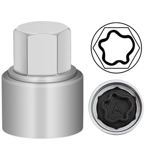 A Wheel Locking Nut Key for Audi, Socket OD 27mm - ID 25mm - size: Socket A